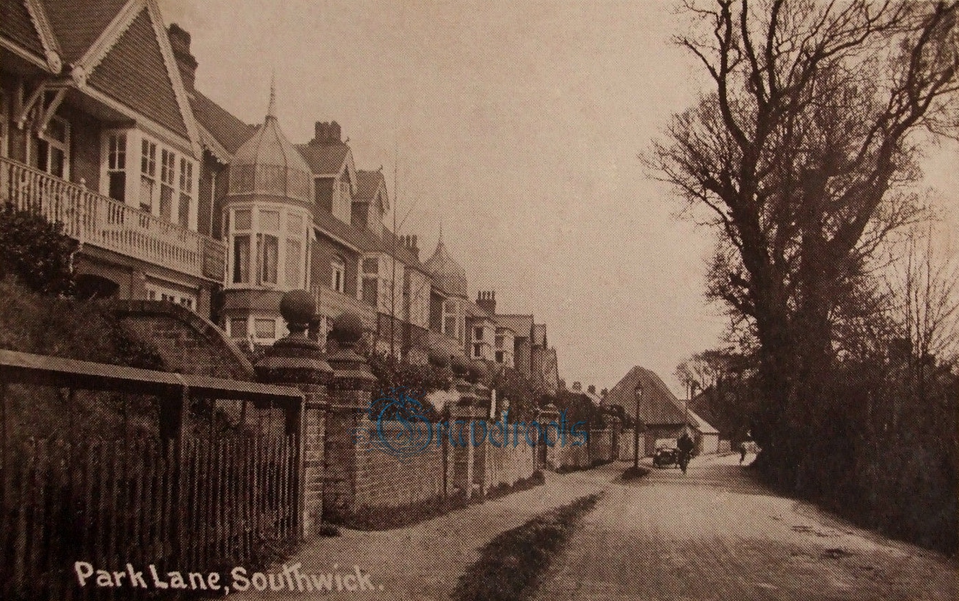 Old photos of Park Lane, Southwick - click image to return