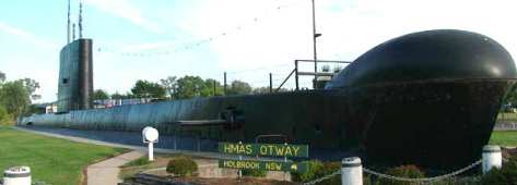 Submarine OTWAY on display at Holbrook NSW Australia