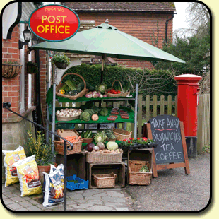 click here for shop & post office