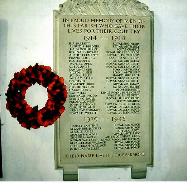 St. Giles, Graffham  ref:War Memorial 
click for next photo
