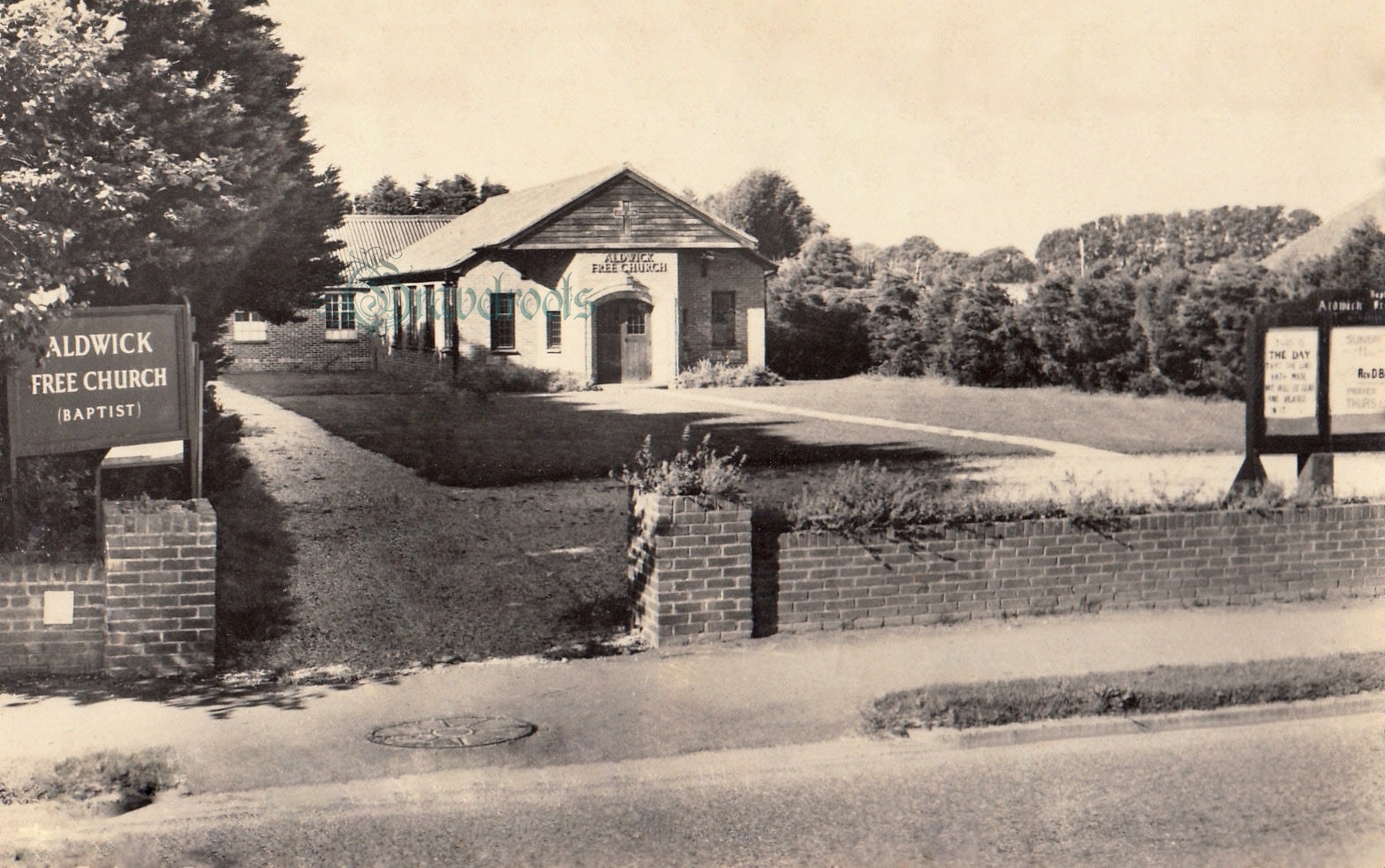  old photo of Free Baptist church, Aldwick, Sussex - click image below to return