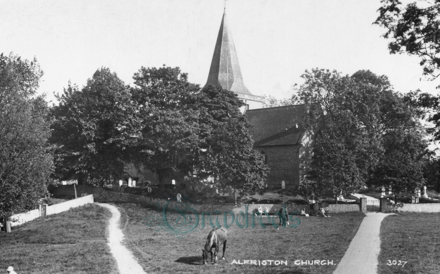 old photos of Alfriston Church, Sussex - click image below to return