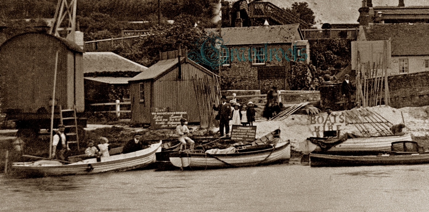 Old photos of Houghton Bridge, Amberley - click image below to return