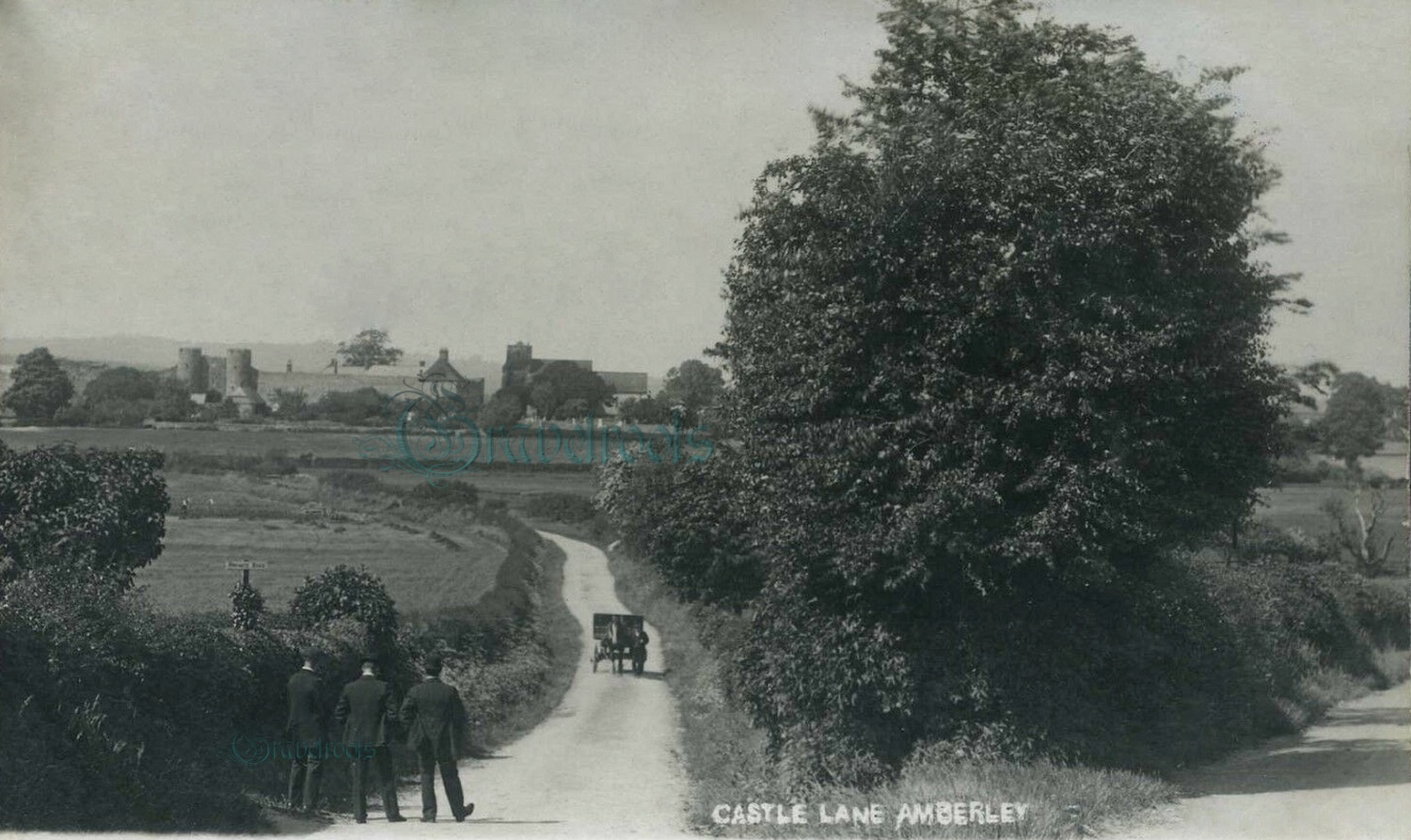 Old photos of Castle Lane, Amberley - click image below to return