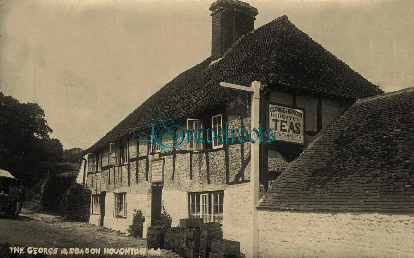 Old photos of George & Dragon Pub, Houghton, Nr Amberley -  - click image below to return
