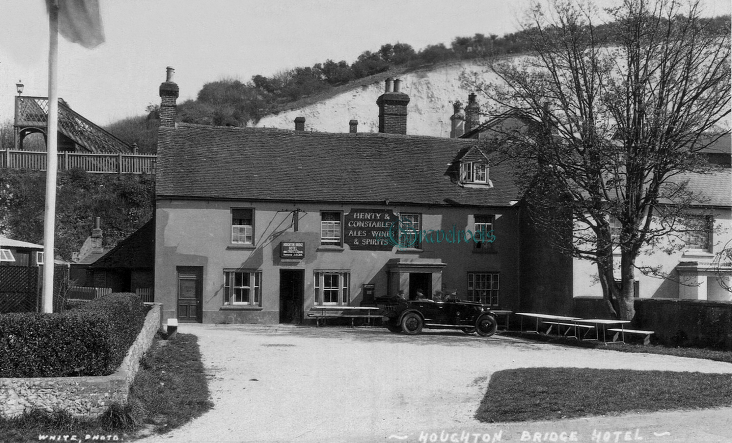 Old photos of Houghton Bridge Hotel, Amberley - click image below to return