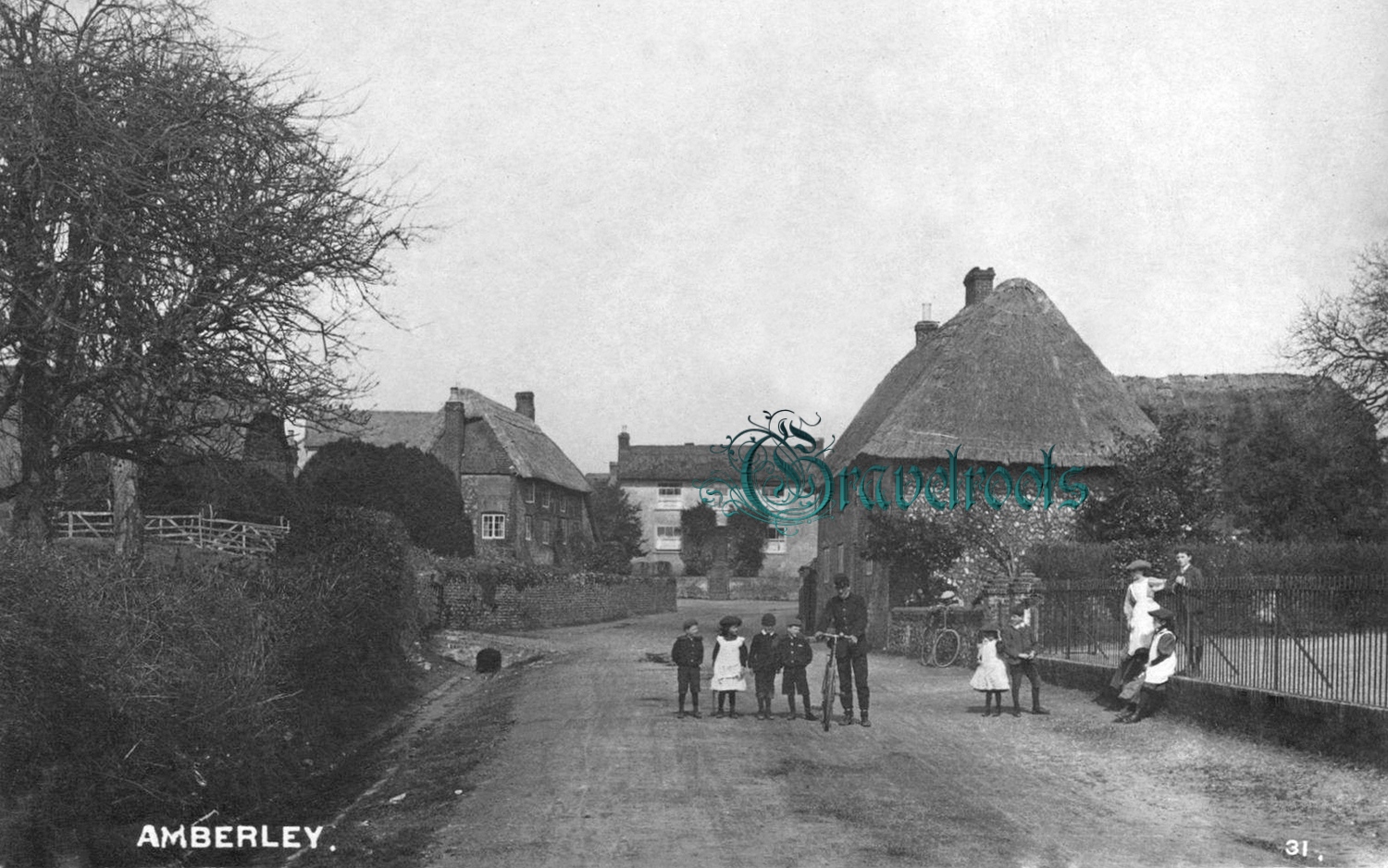 Old photo of The Schools, Amberley - click image below to return