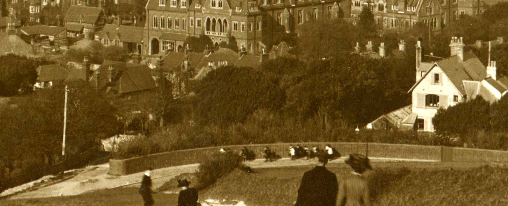 Eastbourne from Beachy Head, Sussex, click image below to return