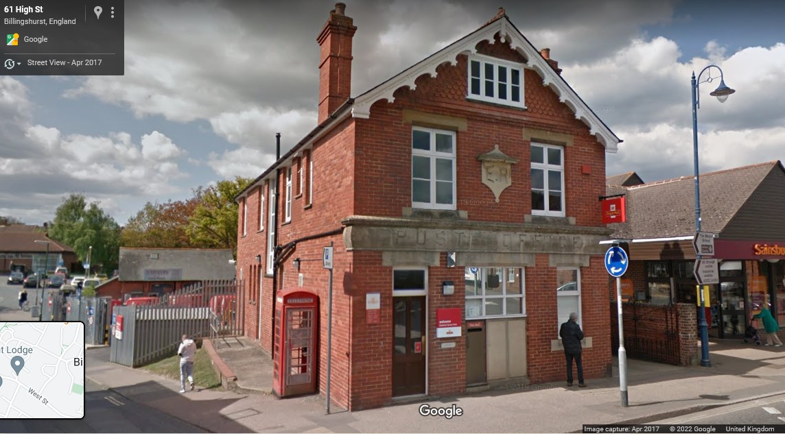 Billingshurst Post Office, Sussex - click image to return