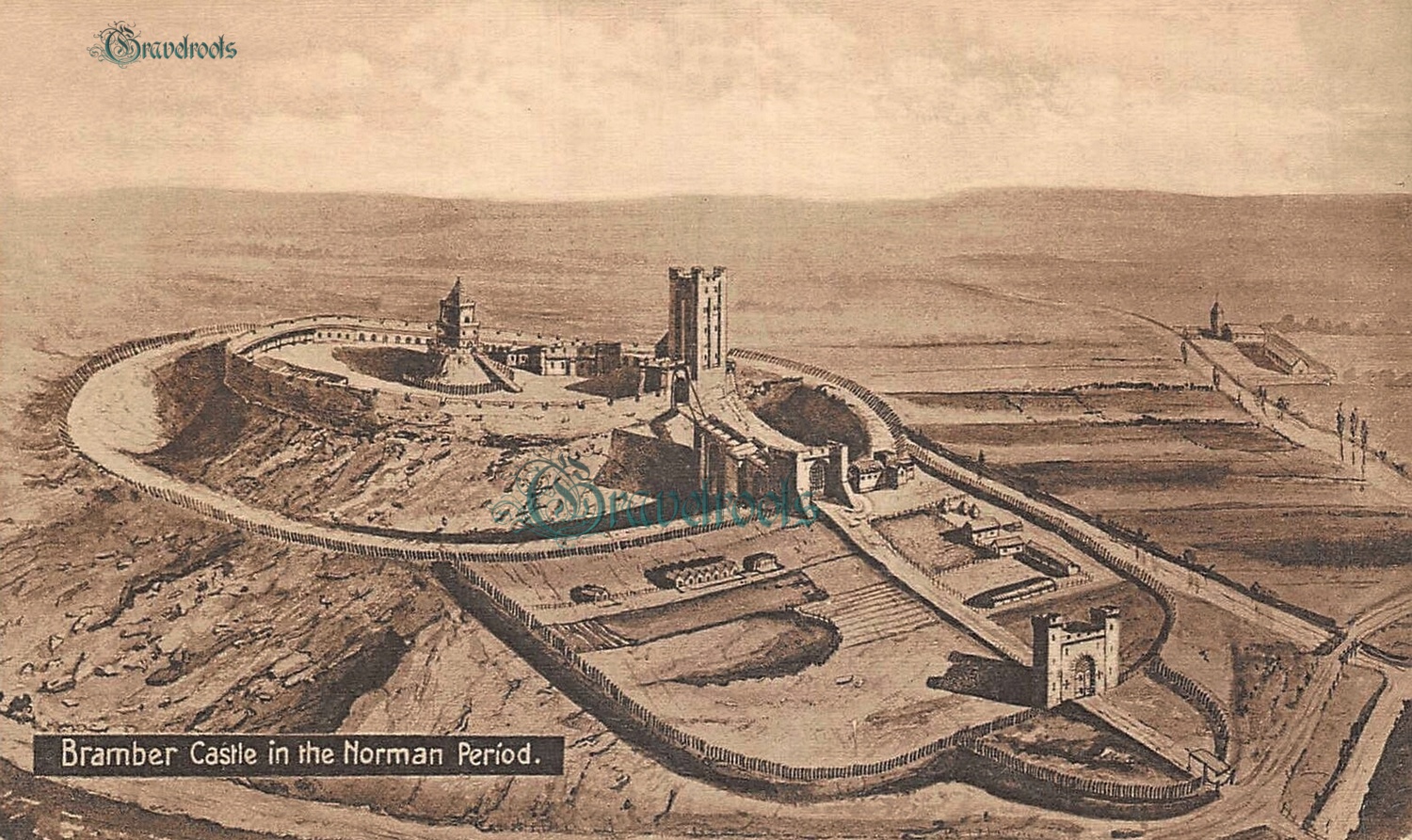 Bramber Castle - click image below to return