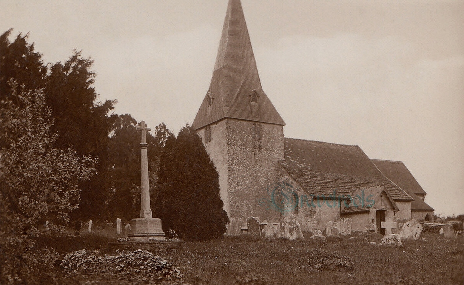  old photo of Bury Church, Sussex - click image to return