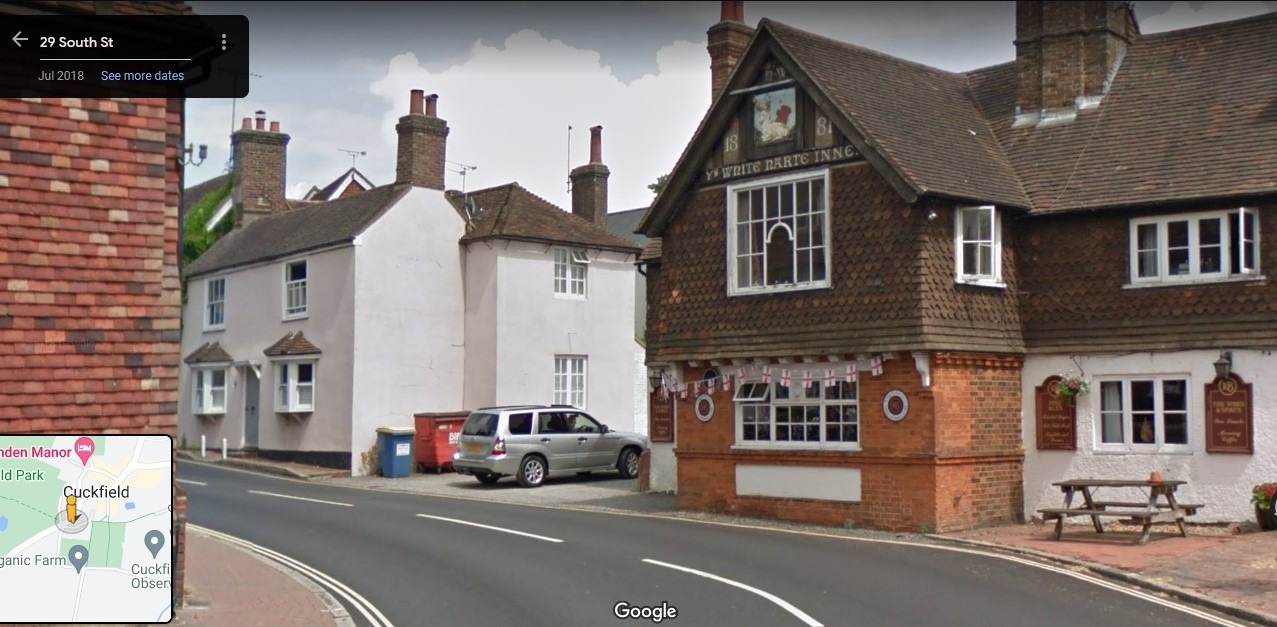 White Harte Inn, South Street, Cuckfield, Sussex - click image to return