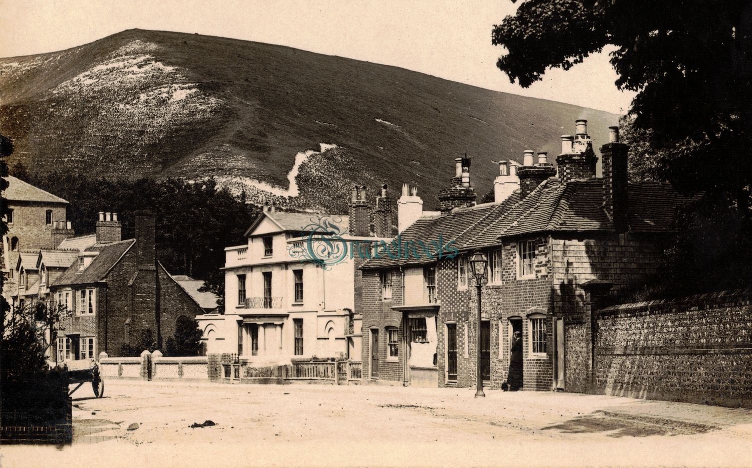  old photo of Malling Street, Lewes, Sussex - click image below to return