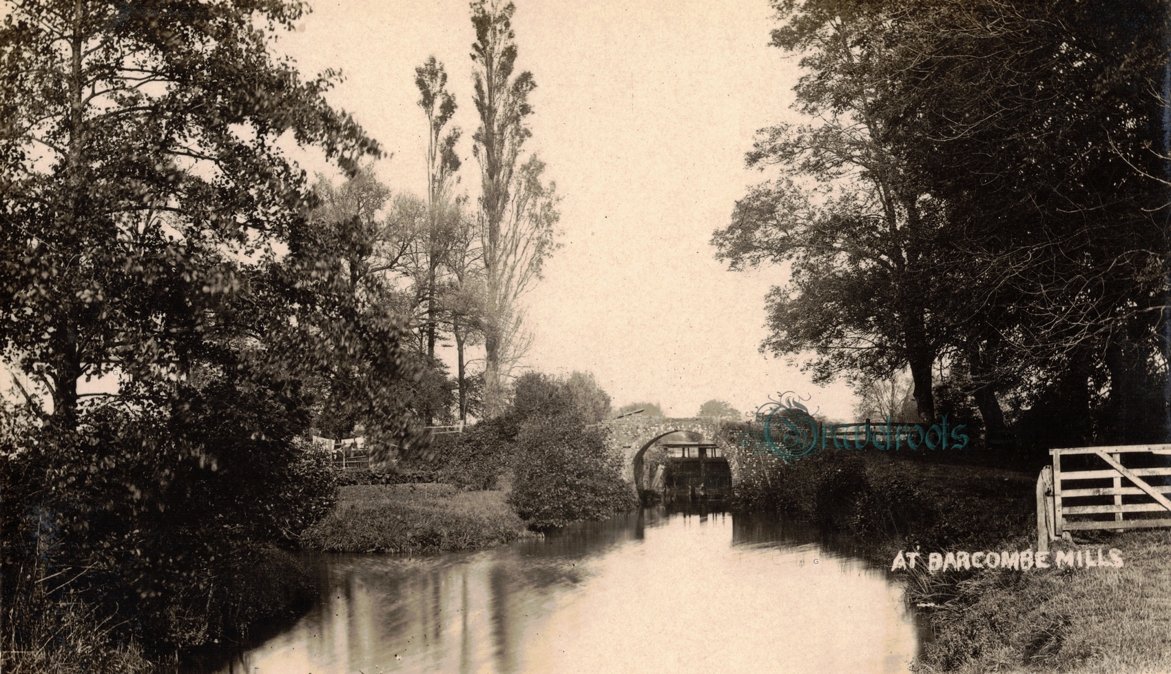  old photo of Barcombe Mill, Lewes, Sussex - click image below to return