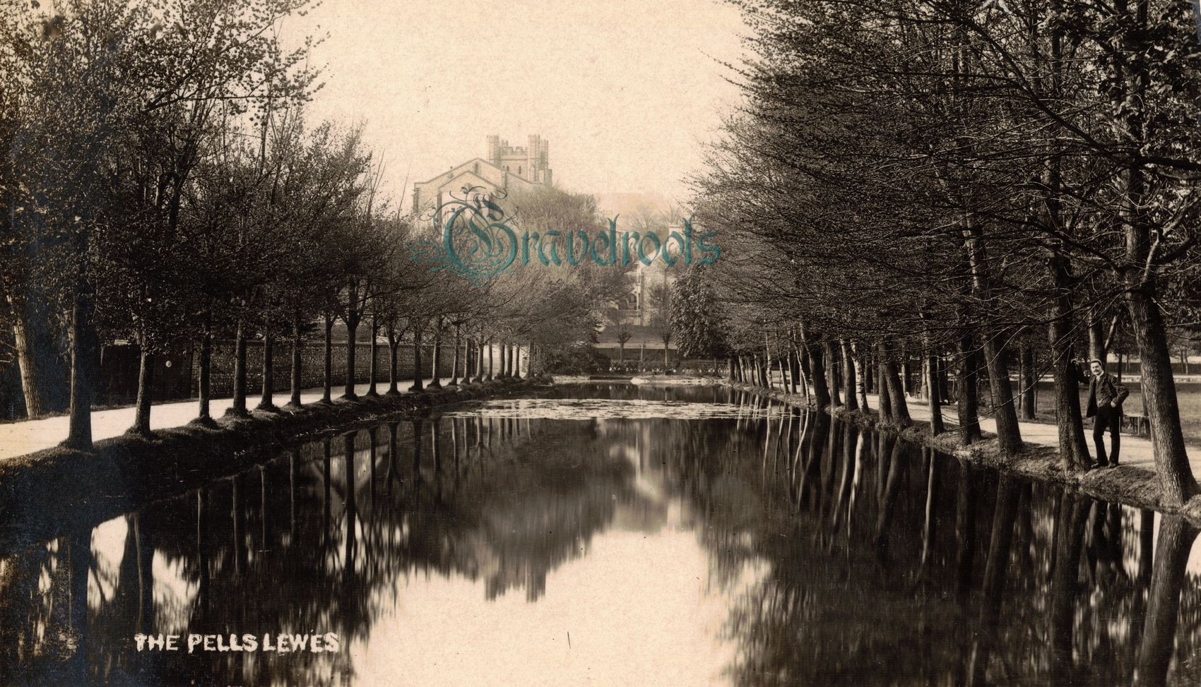  old photo of Pells, Lewes, Sussex - see below to return