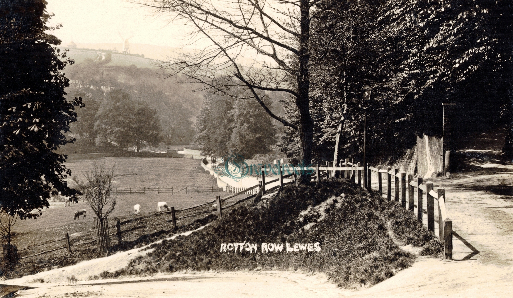  old photo of Rotten Row, Lewes, Sussex - see below to return