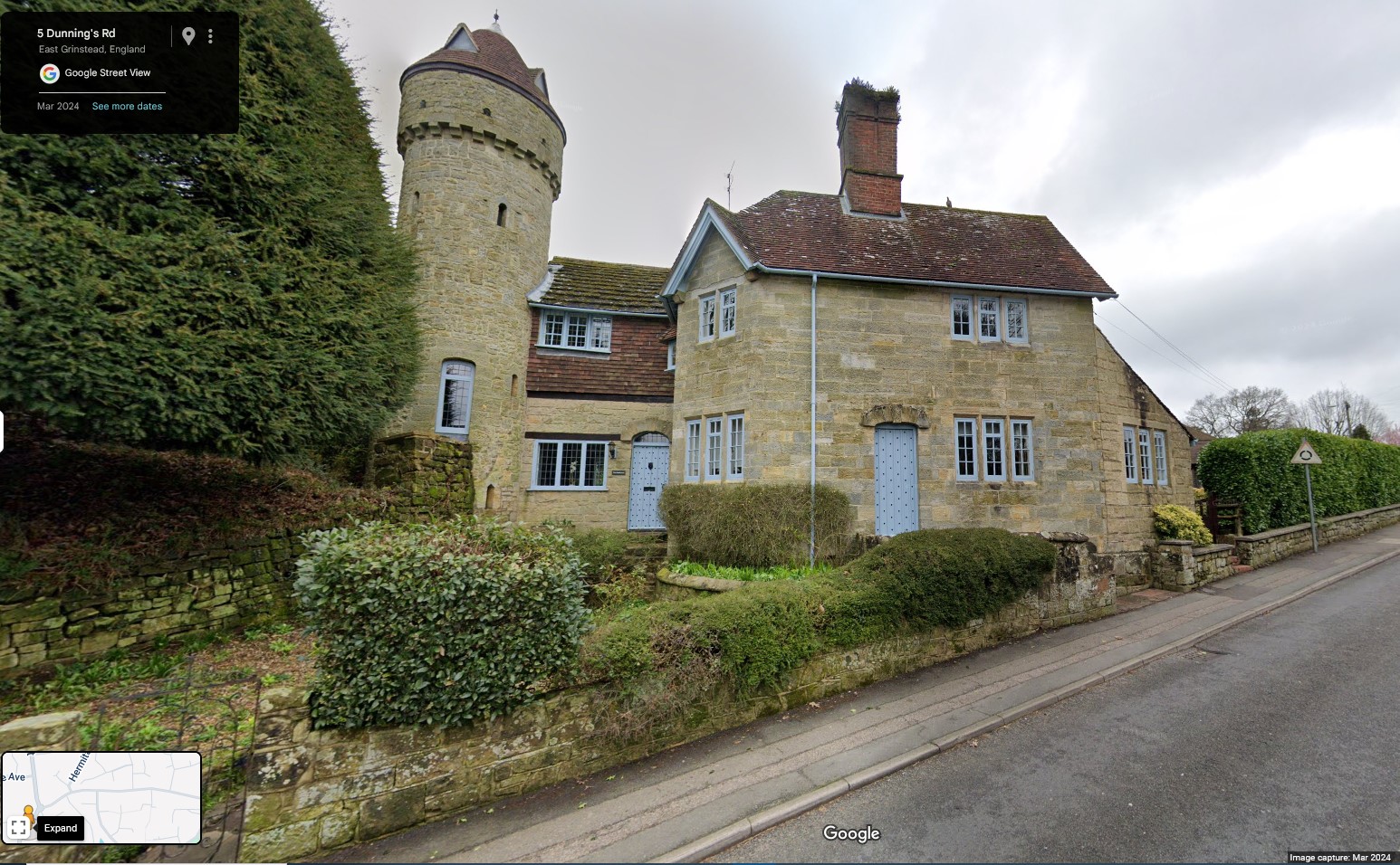 The Dove Cote, East Grinstead, Sussex - click image below to return