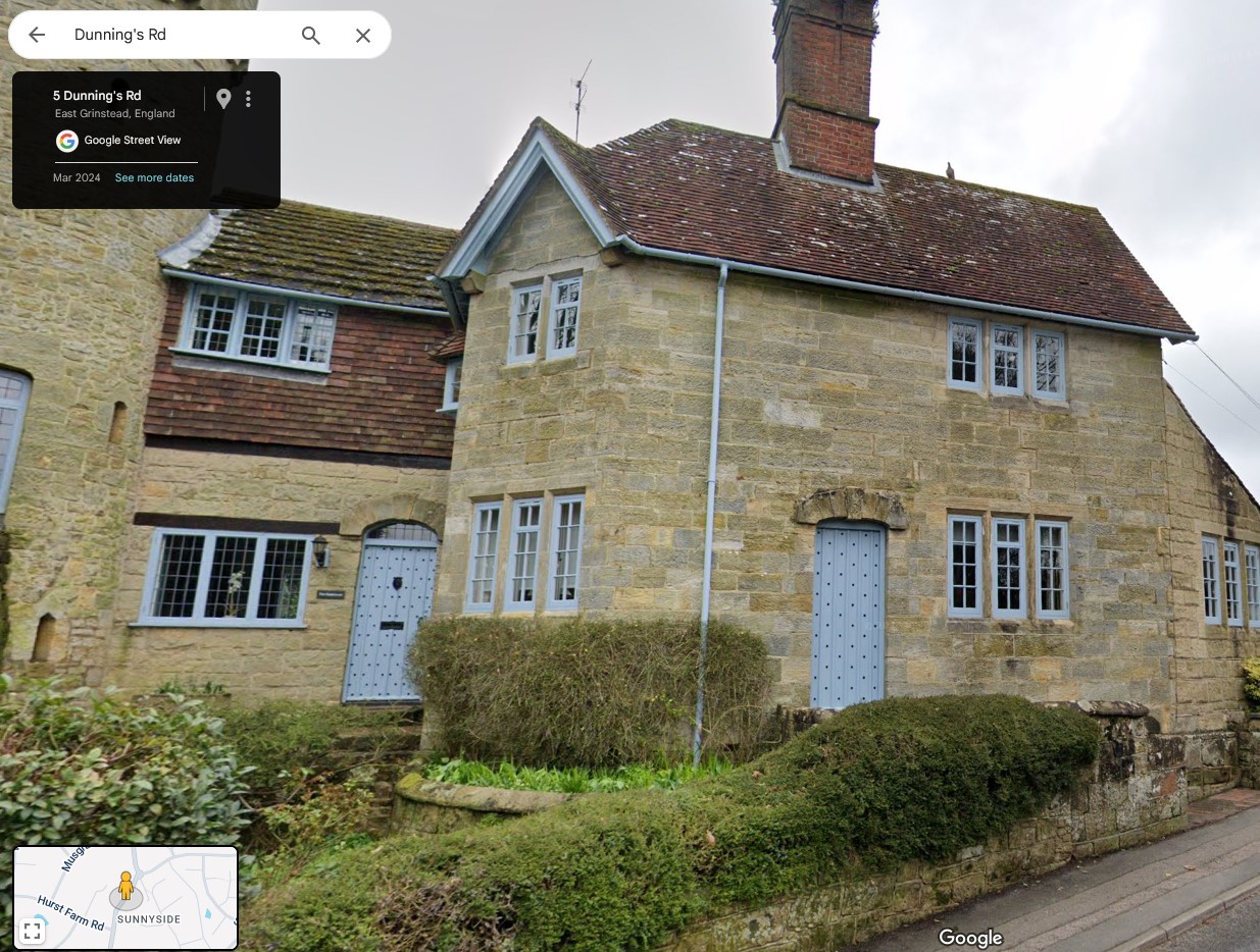 The Dove Cote, East Grinstead, Sussex - click image below to return