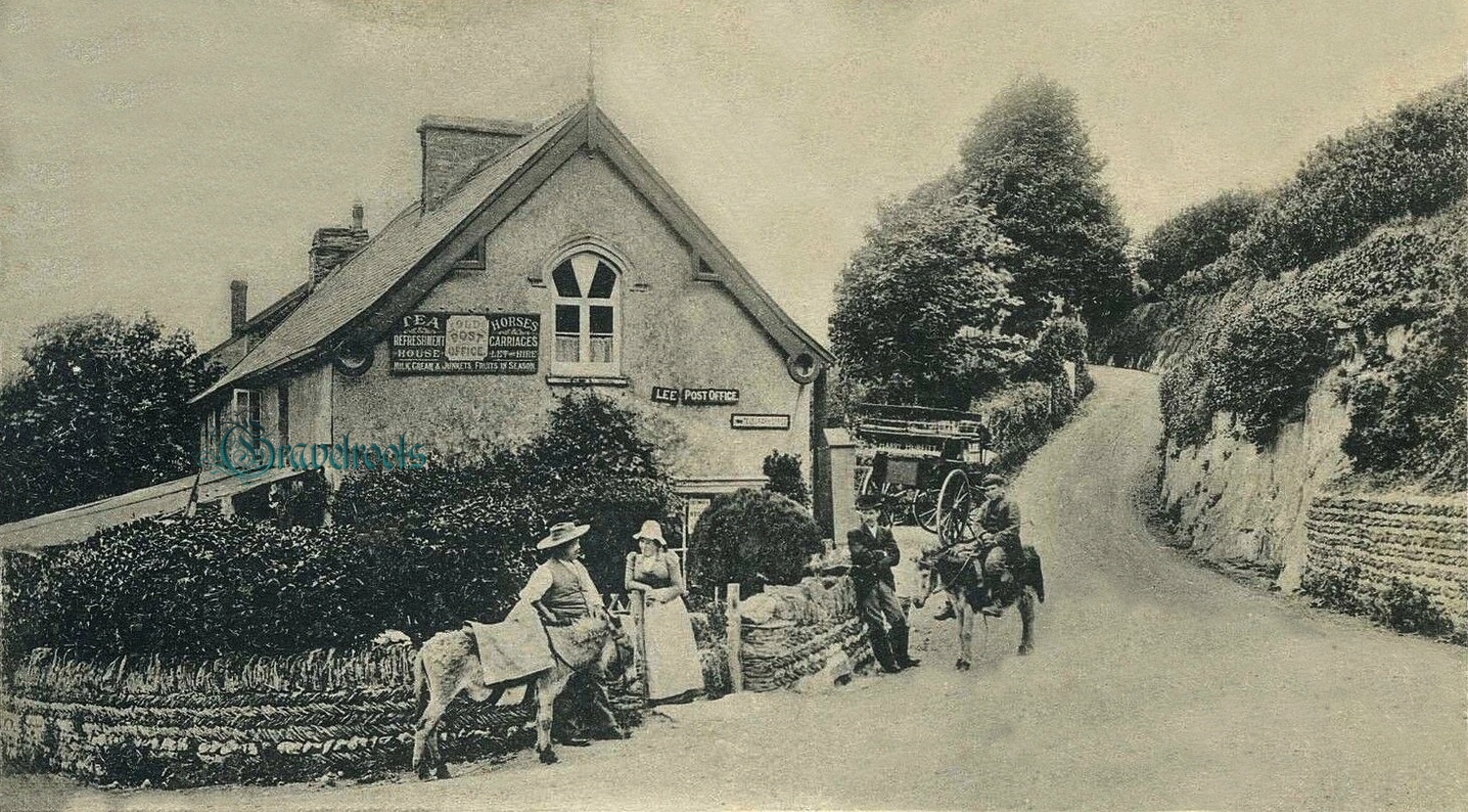 Old Post Office, Lee, Devon c.1900 - click image below to return