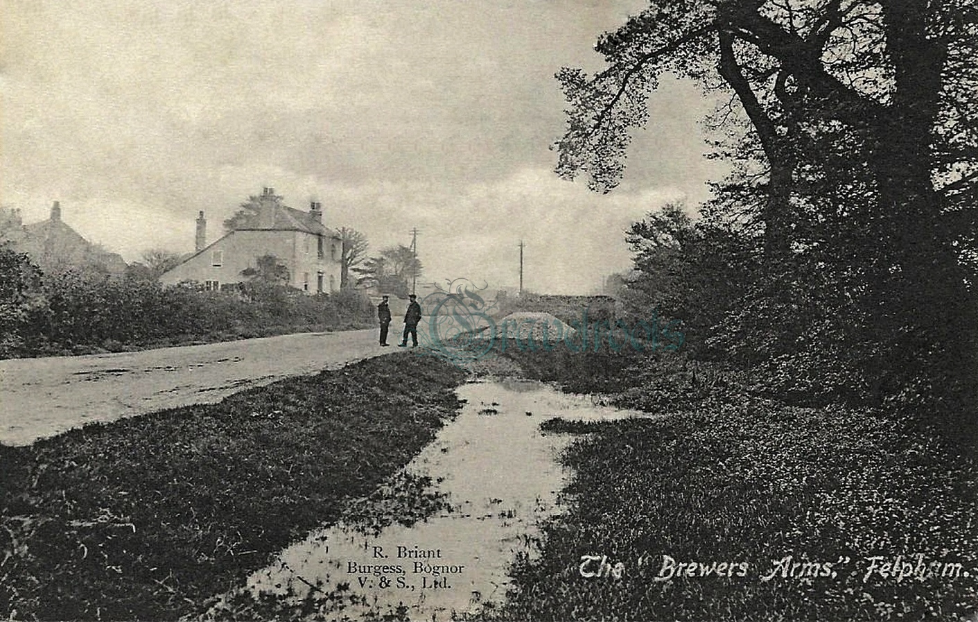  old photo of Brewers Arms pub, Felpham, Sussex - click image below to return