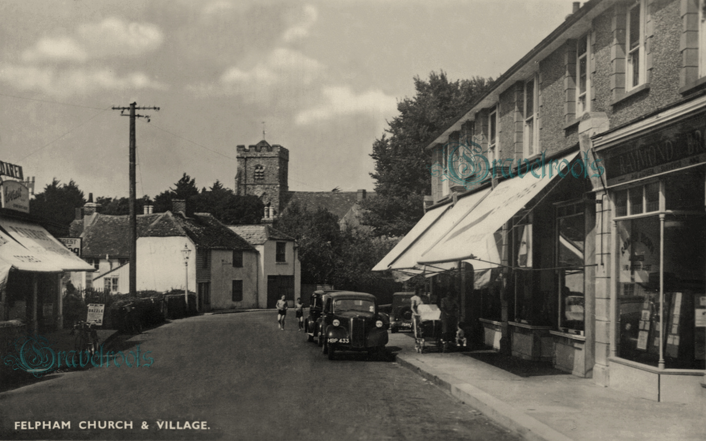 Old photo of Felpham - click below to return