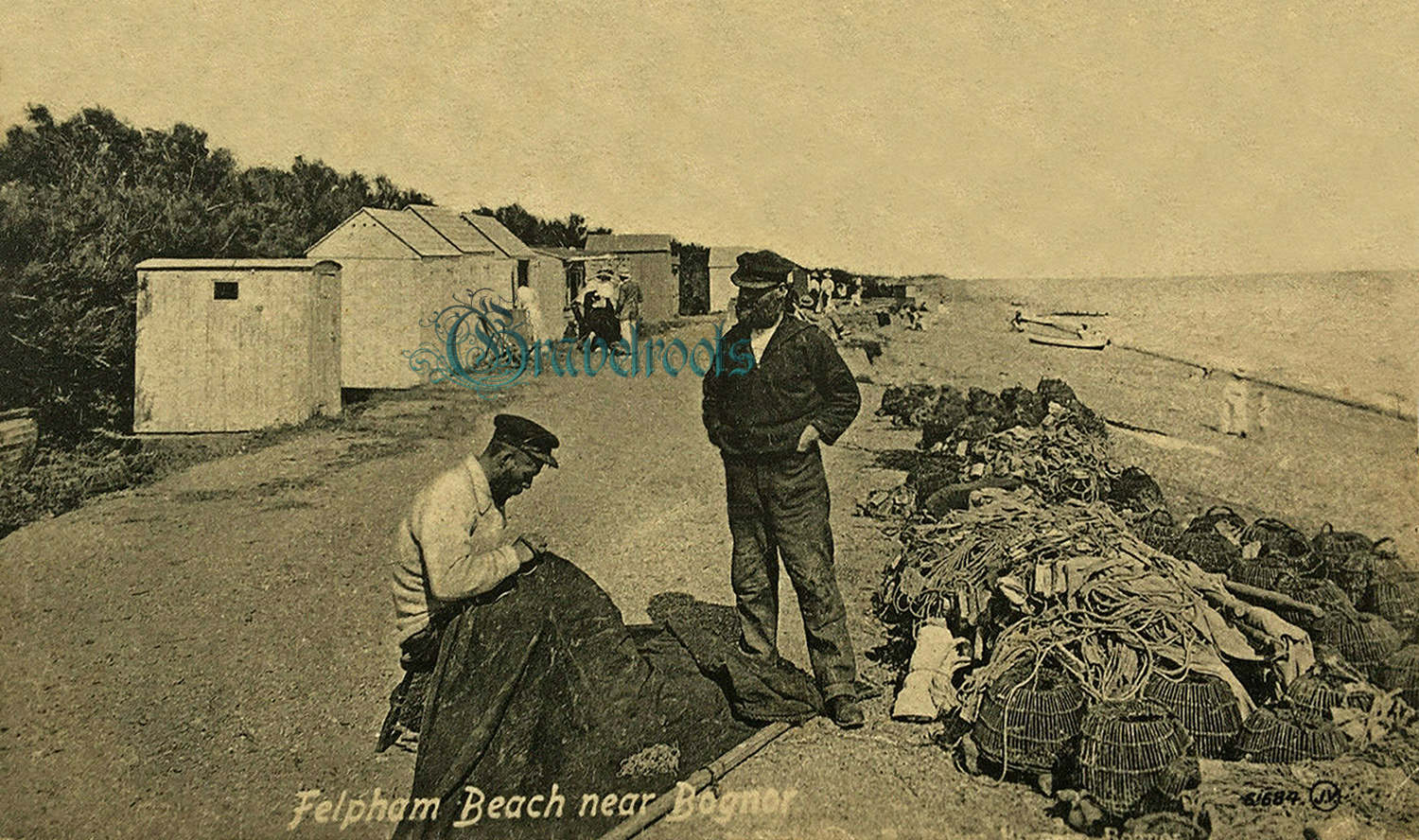  old photo of Felpham Fishermen, Sussex - click image to return