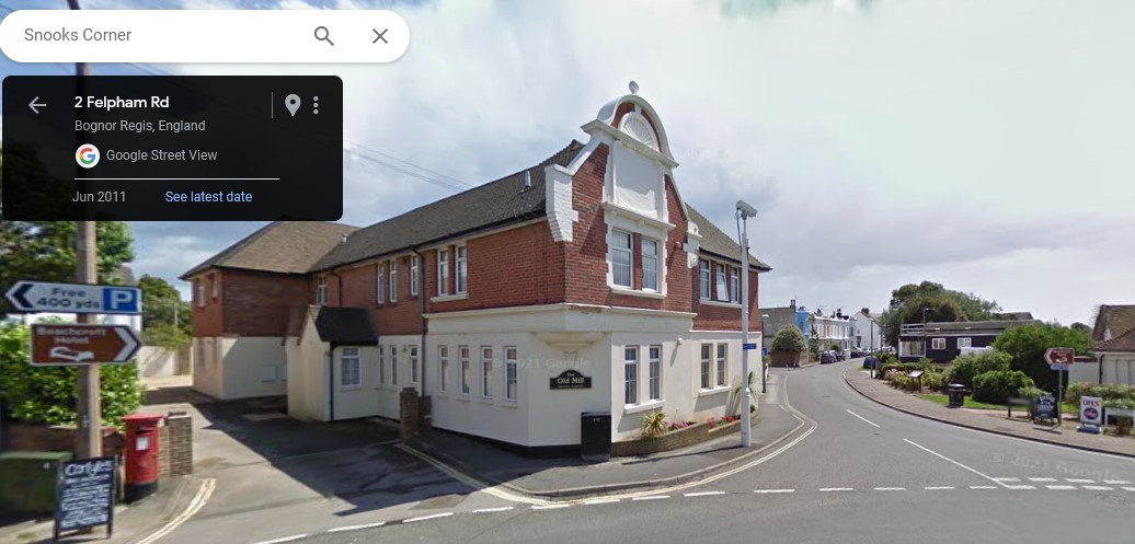 Snooks Corner, Felpham, Sussex - click image to return