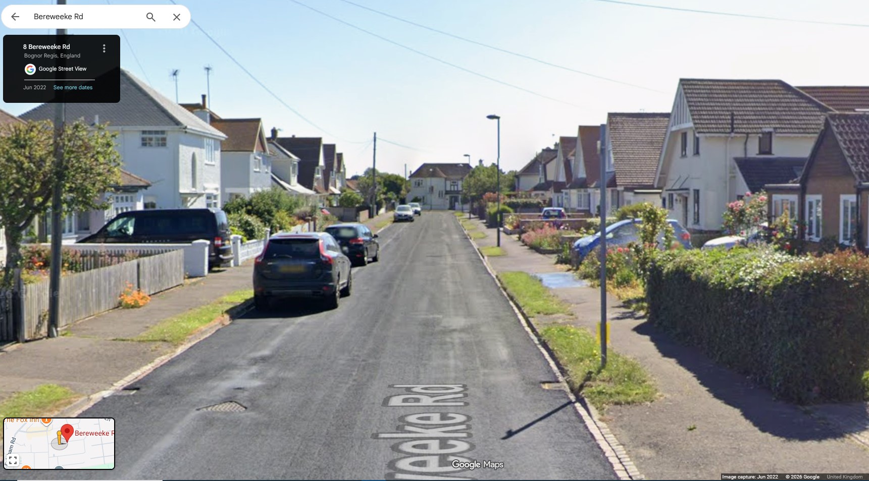 Bereweeke Road,  Felpham, Sussex - click image to return