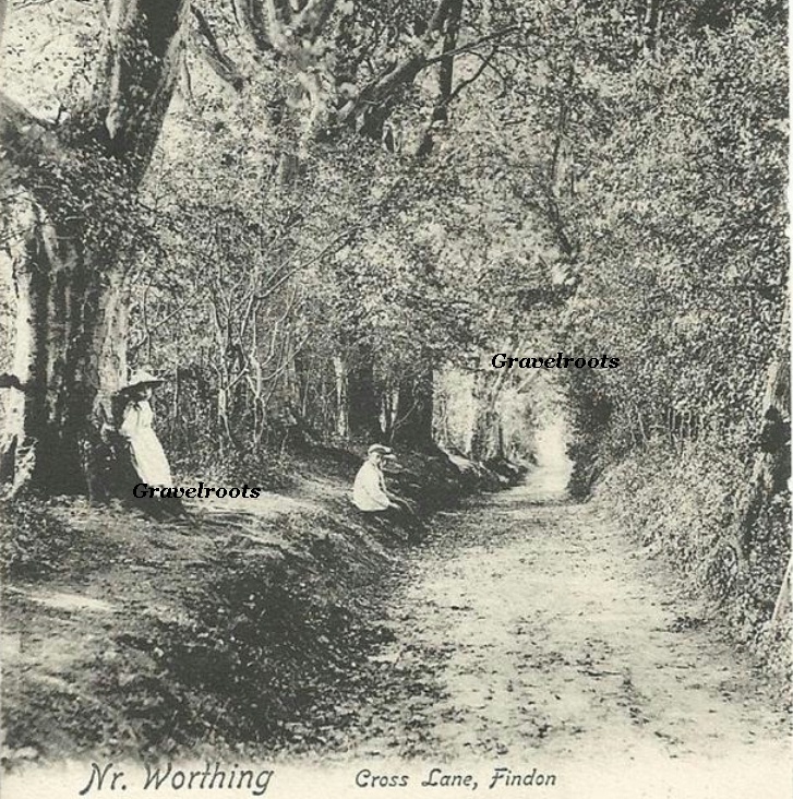 Cross Lane, Findon, Sussex, click image to return