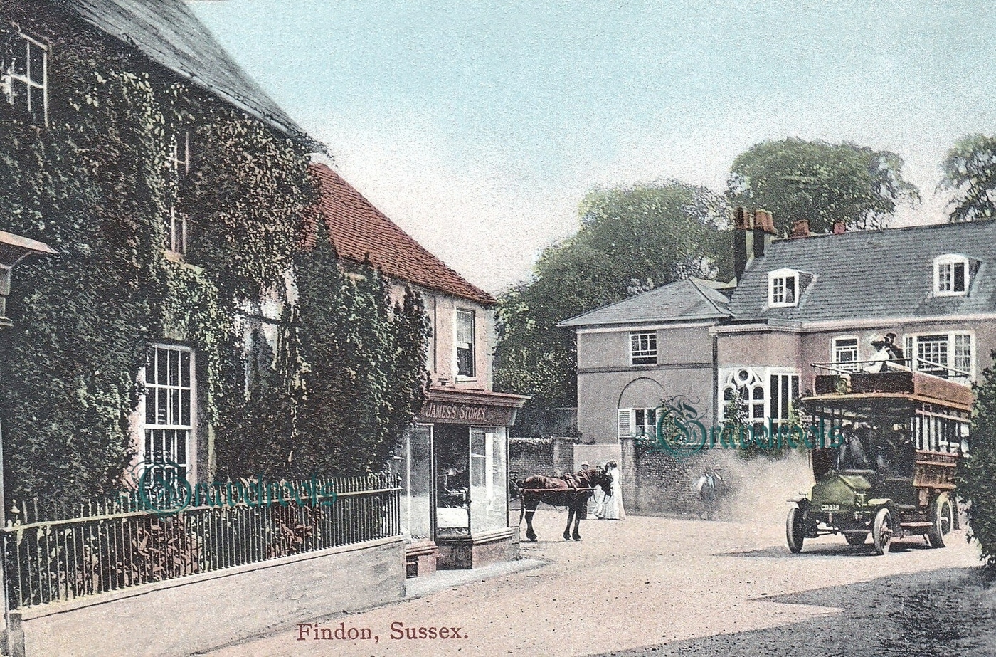  old  Social history photos of James's Store, Findon, Sussex - click image below to return