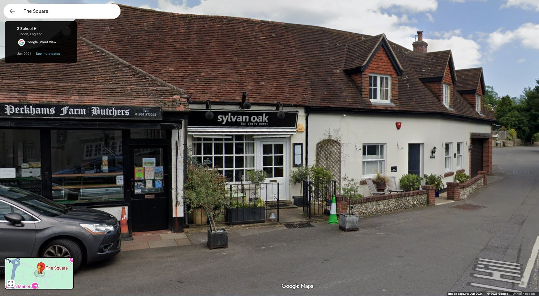 The Square, Findon, Sussex - click image to return