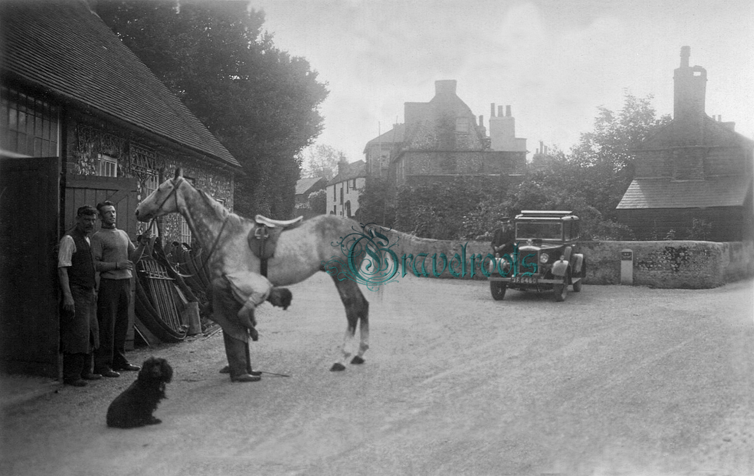  old Social history photos of Forge, Farrier, Cross Lane, Findon, Sussex - click image to return