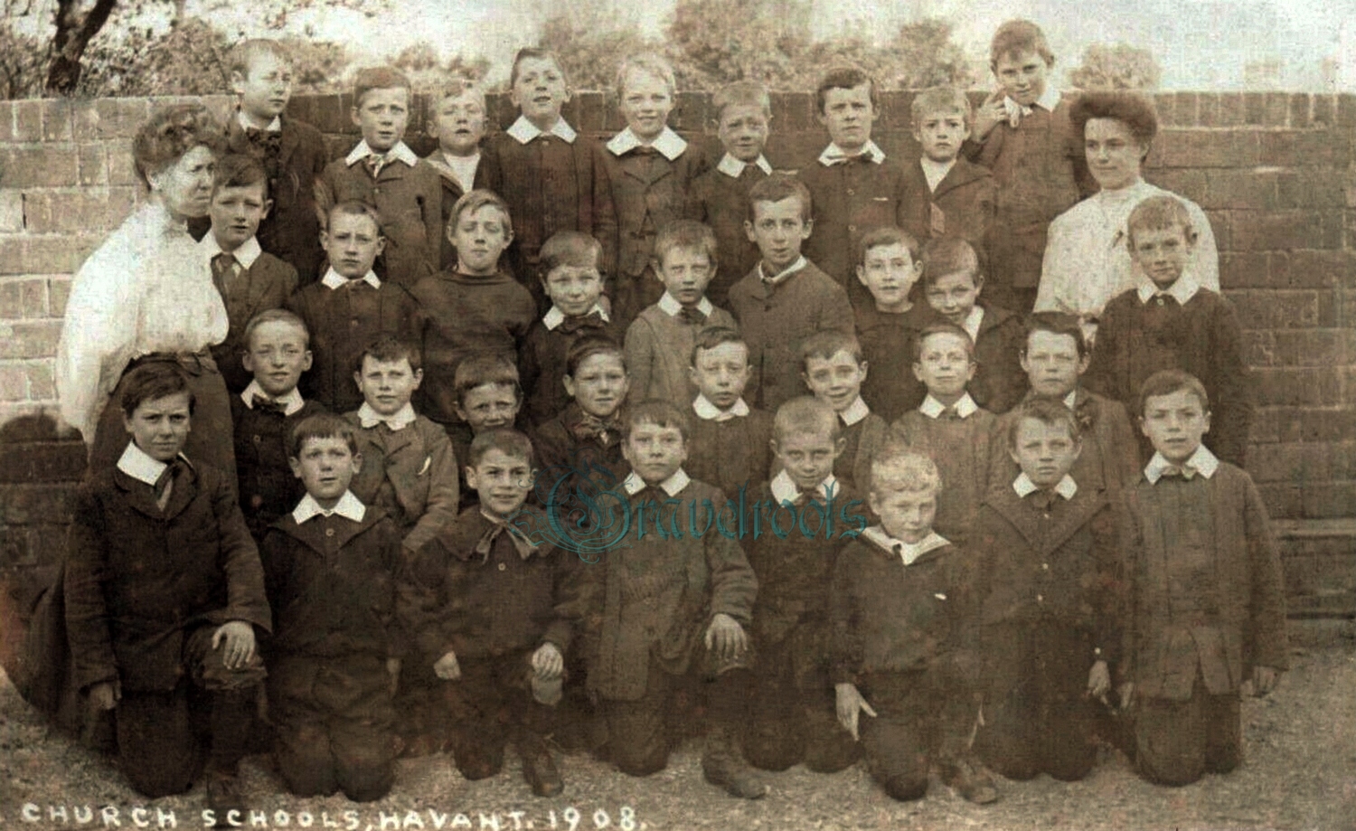 Old photos of Church Schools, Havant, Hampshire, England - click image to return