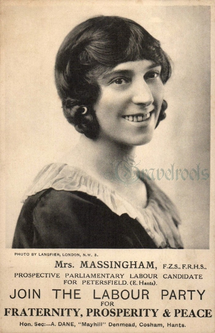 Mrs Massingham, Old Petersfield - click image below to return