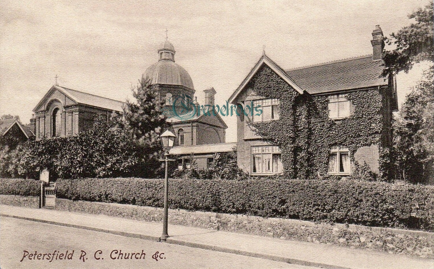  old photo of Petersfield Roman Catholic Church, Hampshire - click image below to return