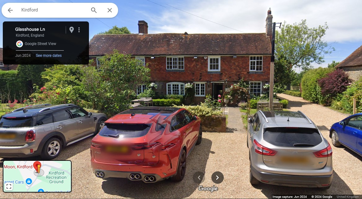 Half Moon pub, Glasshouse Lane, Kirdford - click image to return