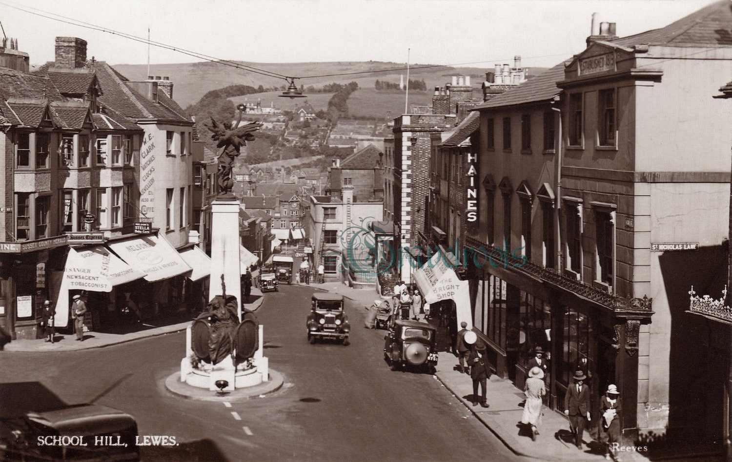  old photo of Lewes, Sussex - click image below to return