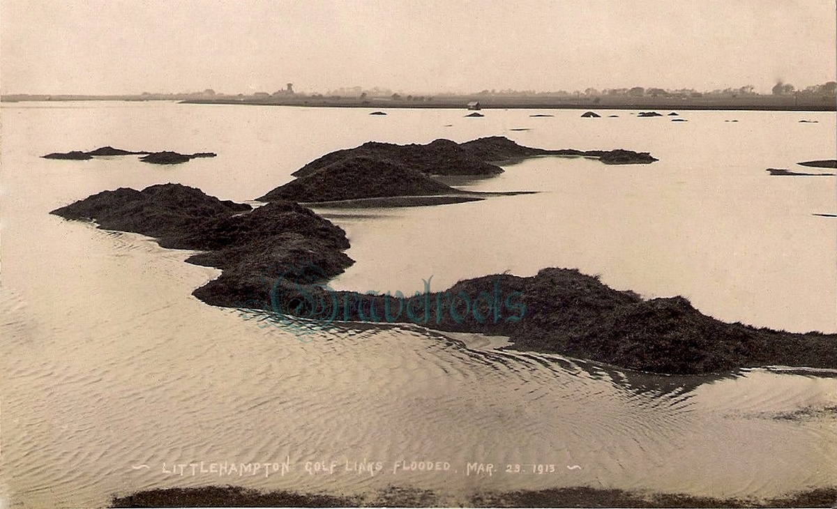 Flooded Golf Links 1913, Old Littlehampton - click image to return