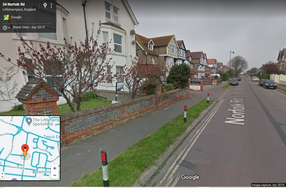 Norfolk Road, Littlehampton, Sussex - click image to return