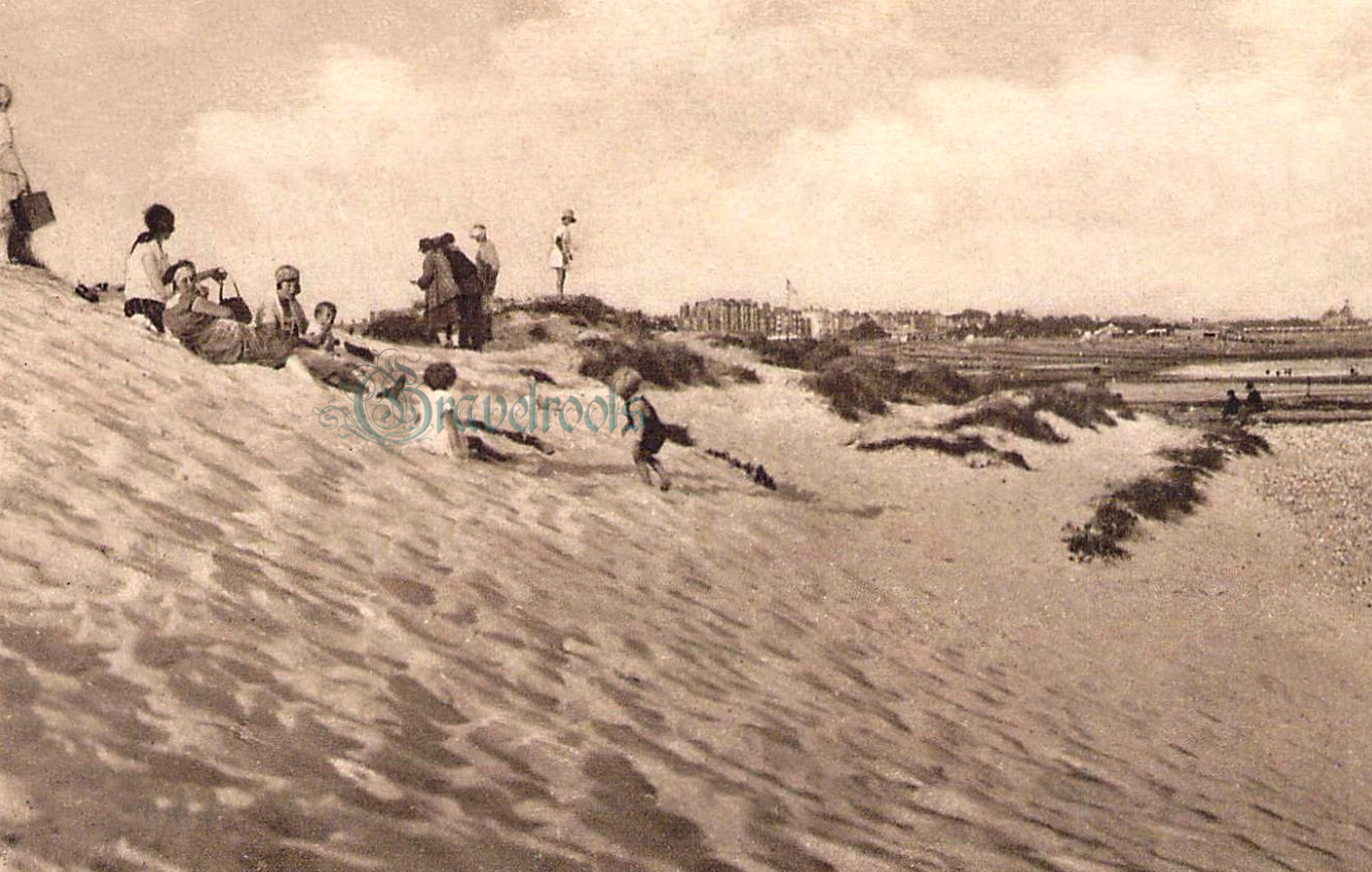 Sand Dunes, old photo of Littlehampton, Sussex - click image below to return