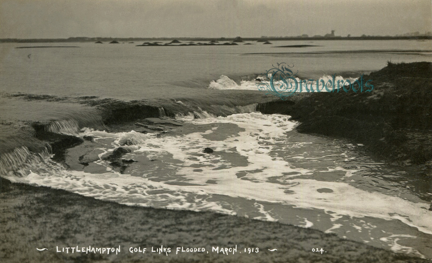 Flooded Golf Links 1913, Old Littlehampton - click image below to return