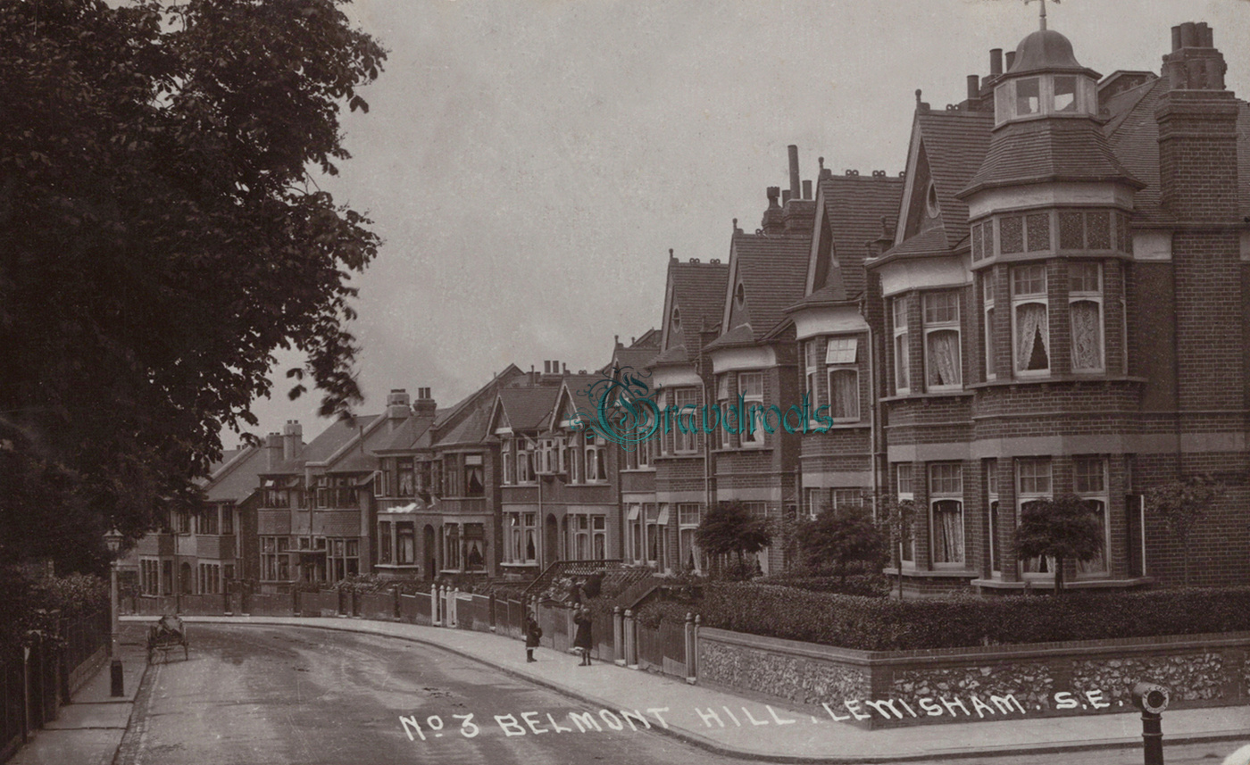  old photo of Belmont Hill,  London borough of Lewisham, click image below to return