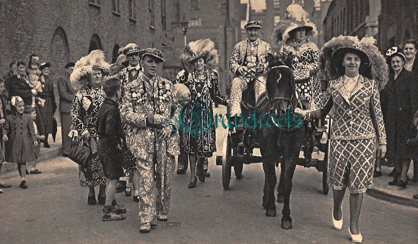 Costermonger, Pearly Kings and Queens, Southwark, London - click image to return