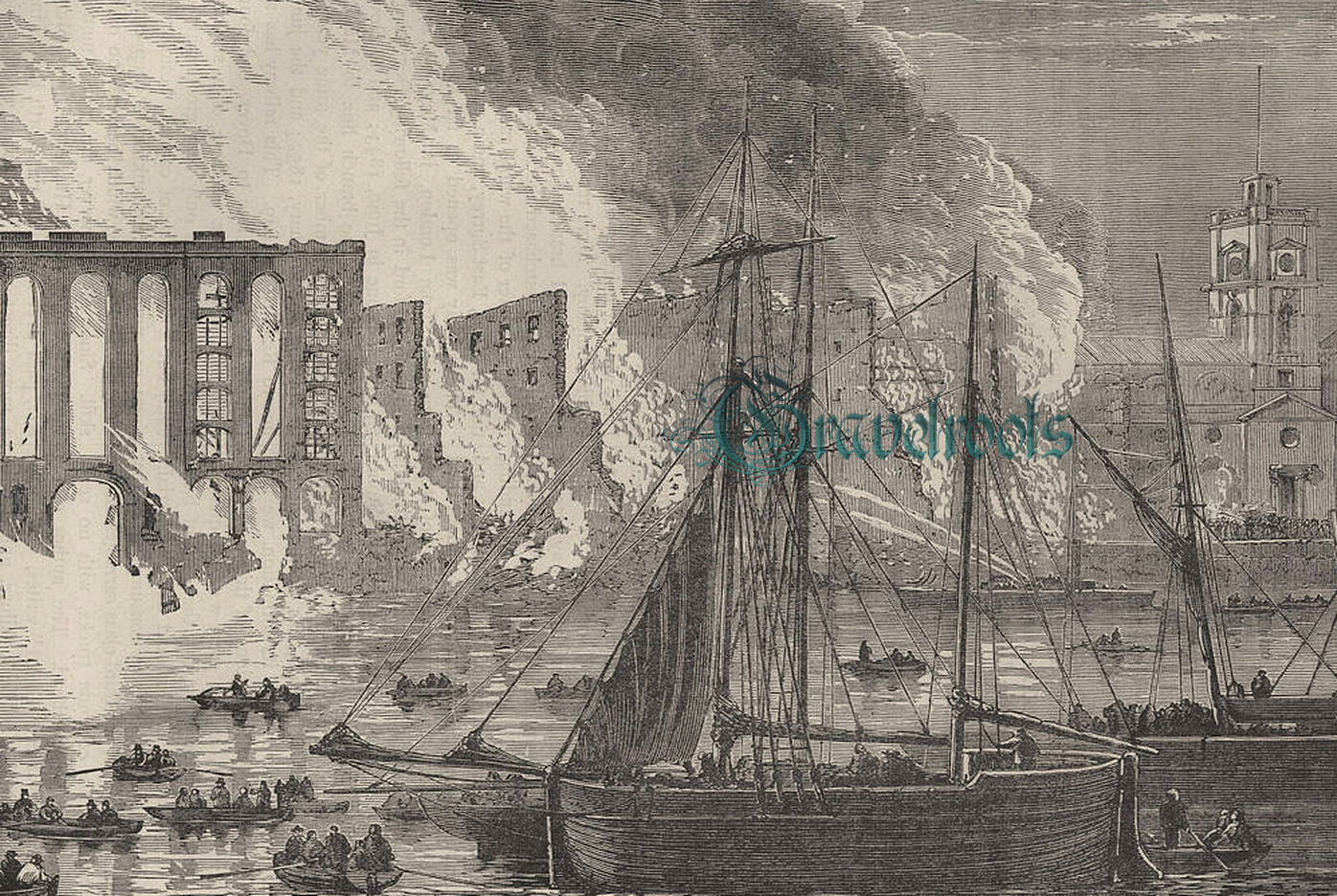 Southwark, London, 1861 - click image to return