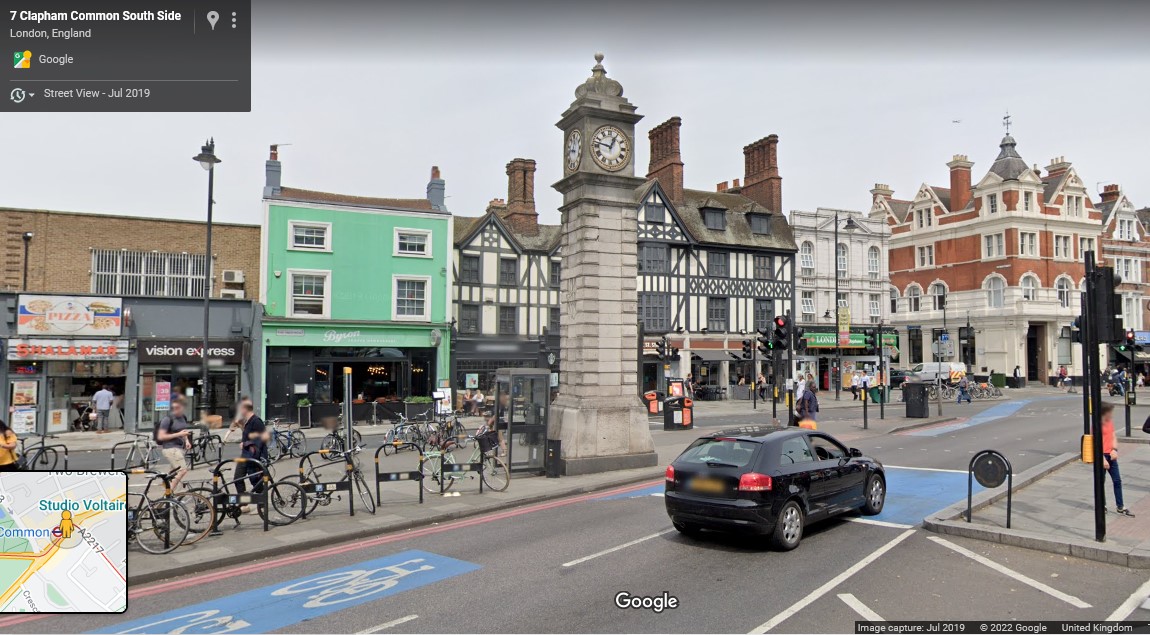 London, Clapham, Clock Tower  - click image to return