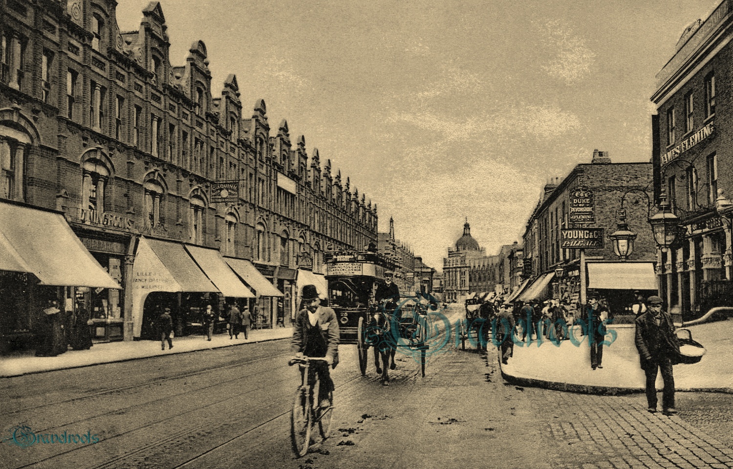  old photo of Balham High Road, London,  - click image below to return