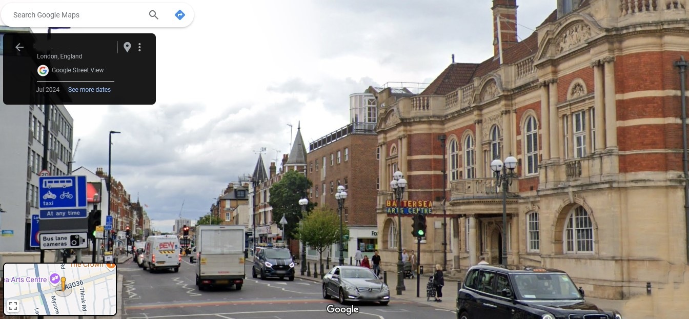 A3036, Lavender Hill, Clapham, London,  - click image to return