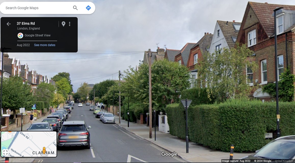 Elms Road, London,  - click image to return