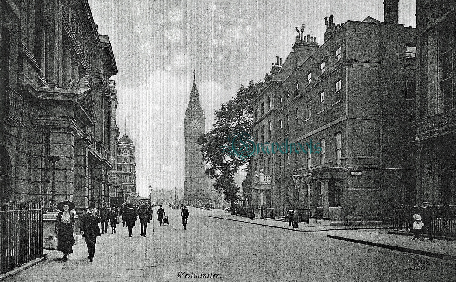  old photo of  Great George Street, Westminster, London,  - click image below to return