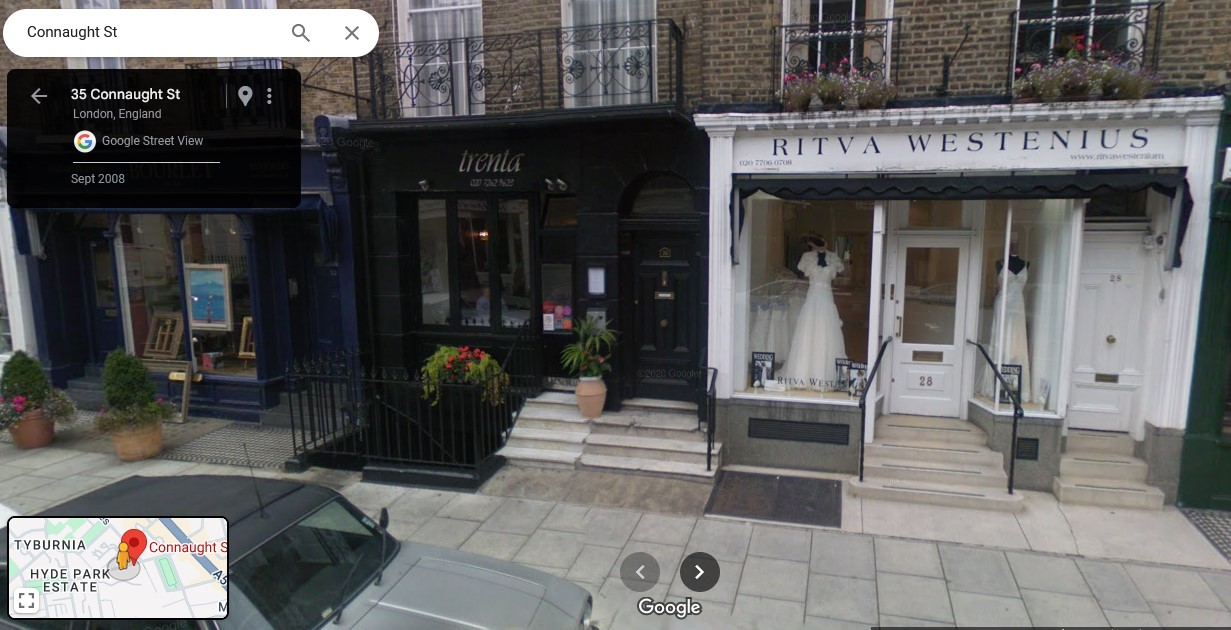 Connaught Street, Westminster, London,  W2  - click image to return